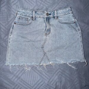Light Wash Denim Skirt
